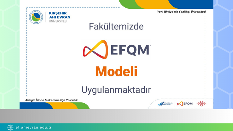 “EFQM Model” is Implemented in our Faculty